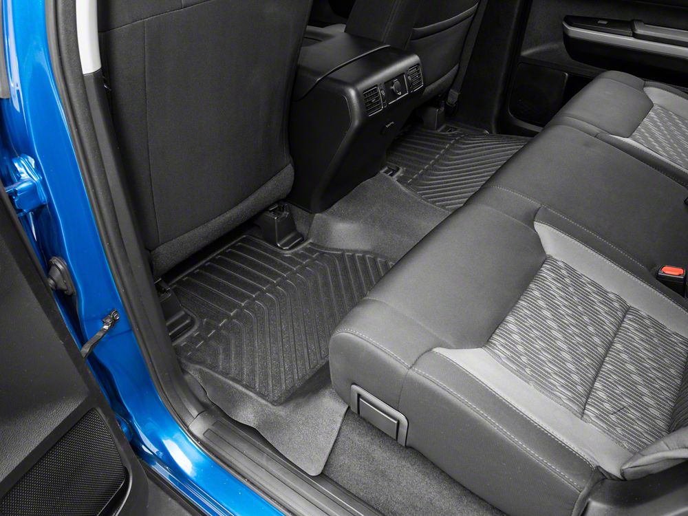 TruShield Precision Molded Front and Rear Floor Liners; Black (14-21 Tundra CrewMax)